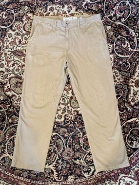 Old Navy 36 32 Men's Khaki Straight-Leg Chinos - Tan